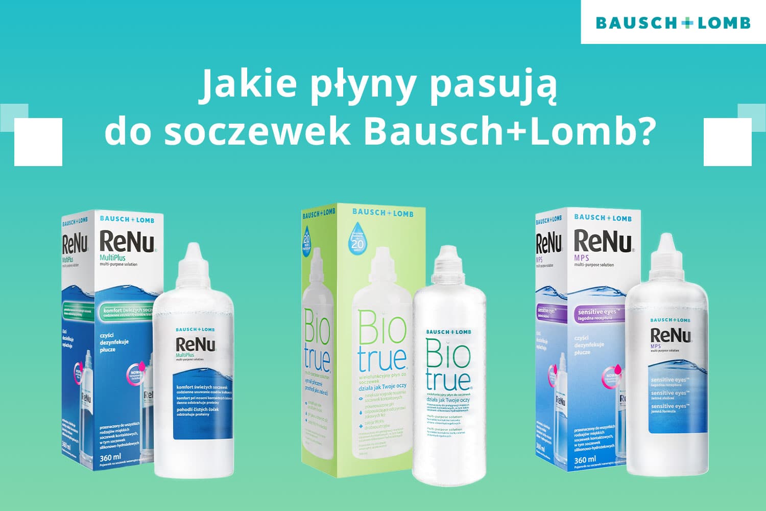 płyny do soczewek bausch lomb